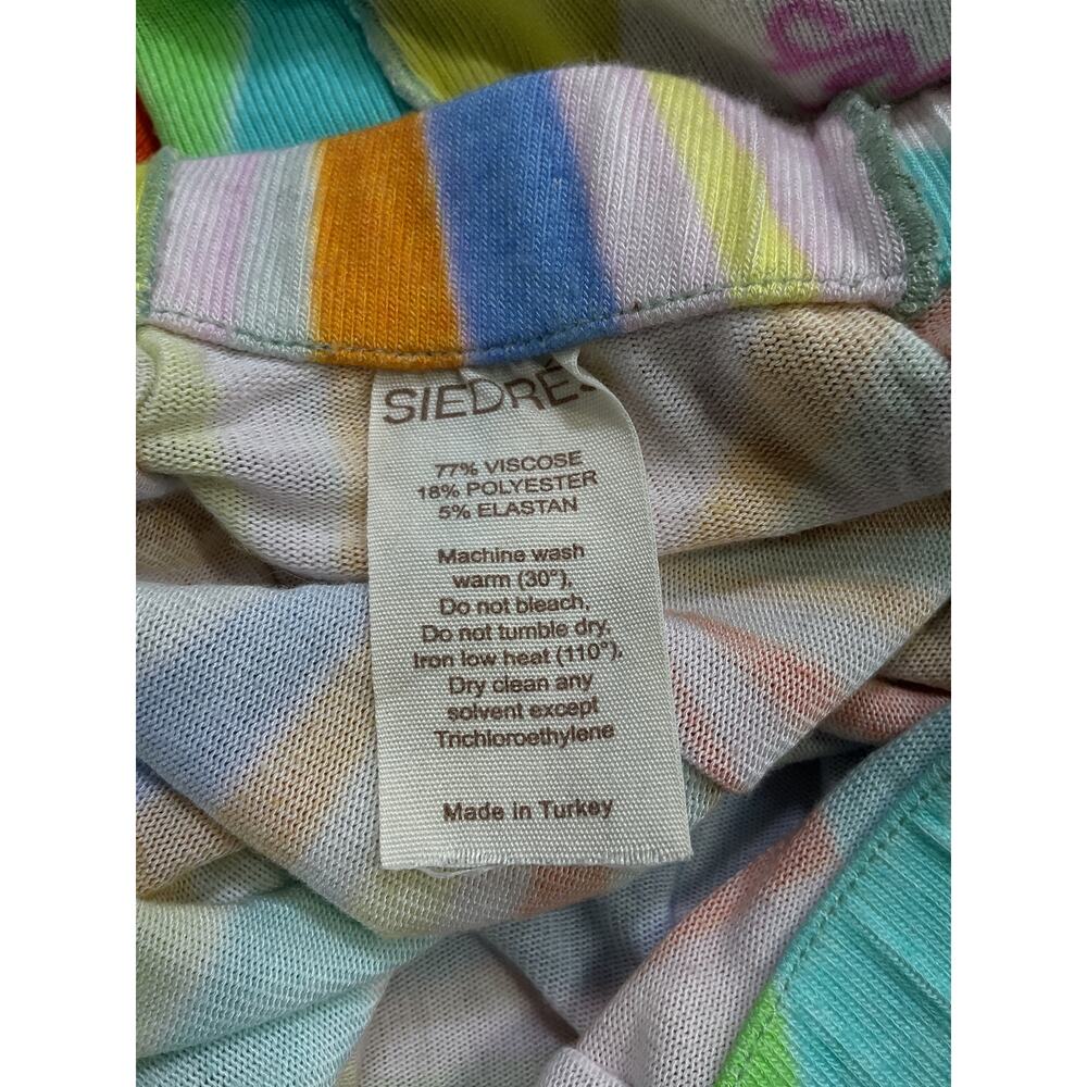 Siedres Vibrant Multicolor Kaleidoscope-Print Jersey Slim-Leg Pants Size XS - Picture 5 of 5